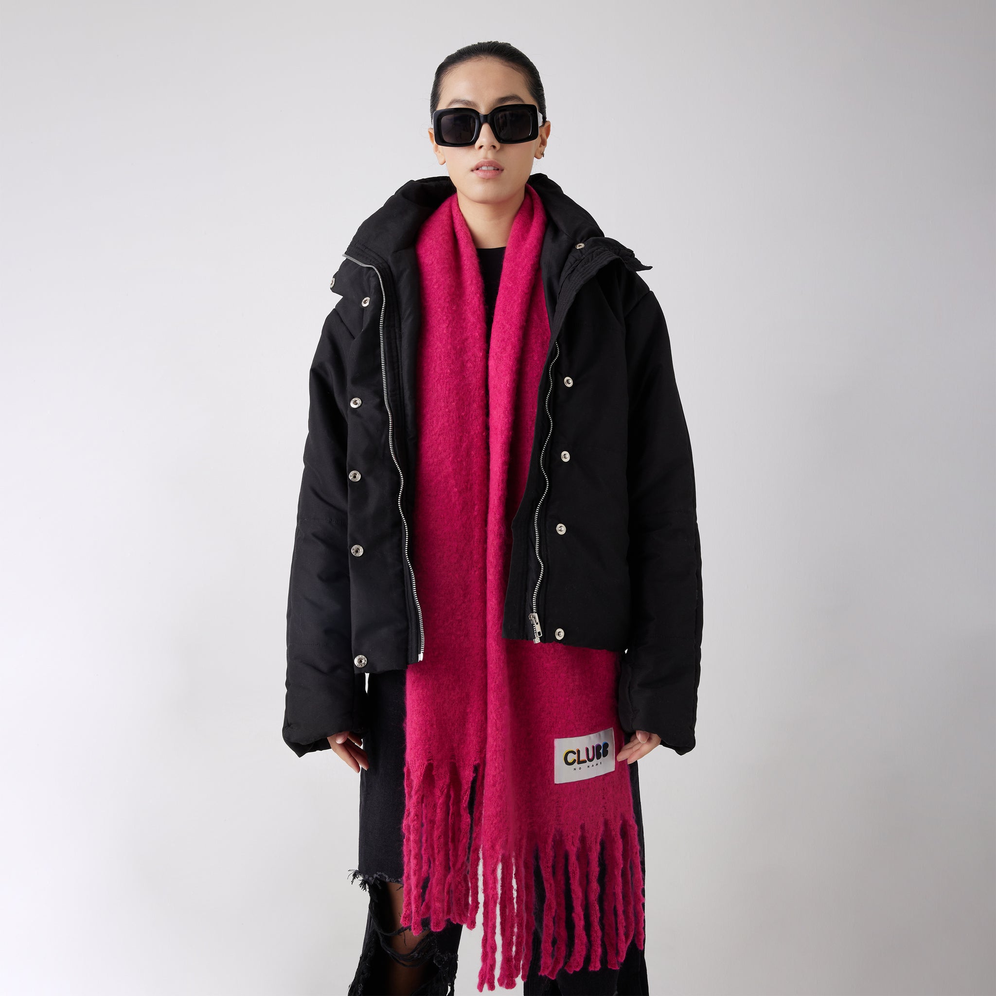 OVERSIZED SCARF PINK