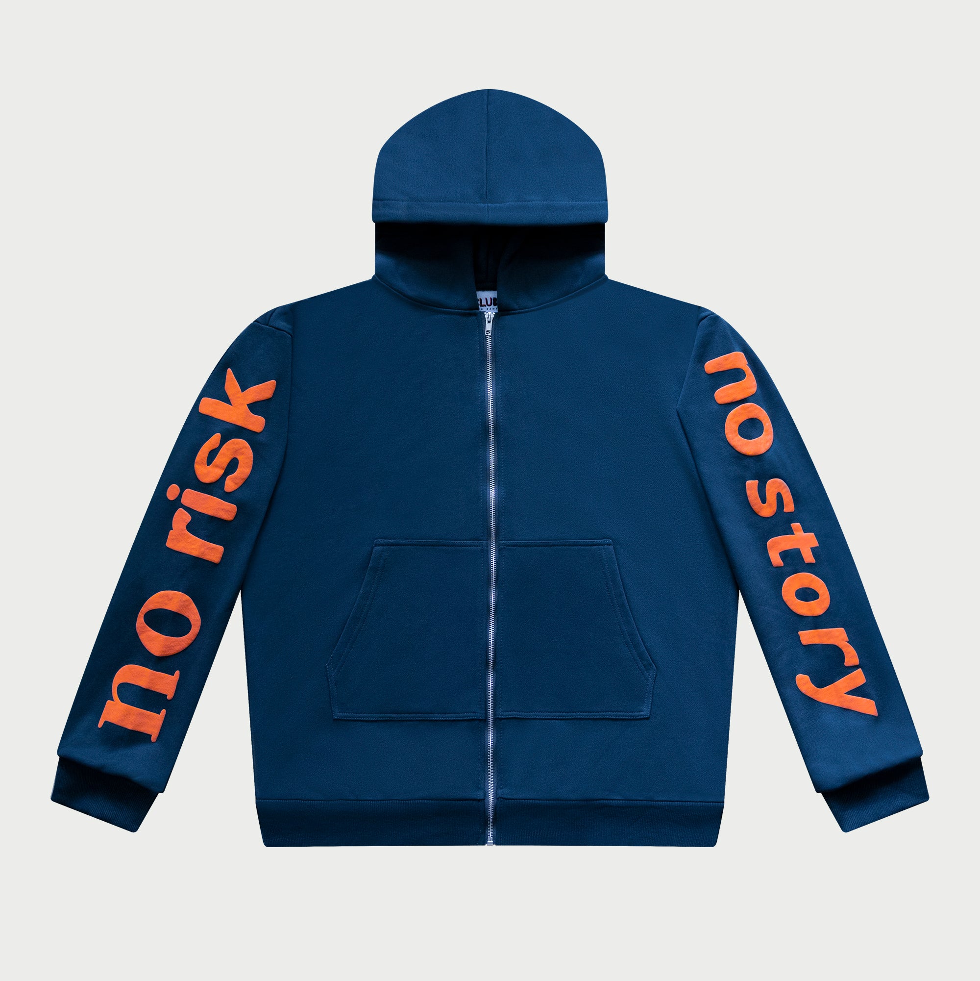 No Risk No Story Zip Up - Space Blue