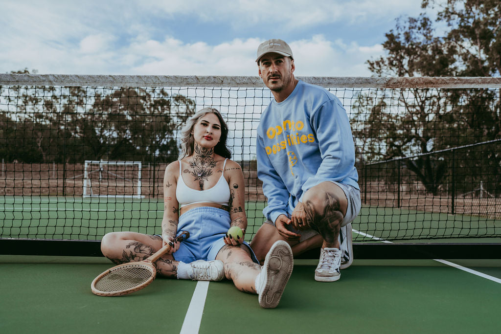 Open to Possibilities Reversible Sweater - Blue Haze