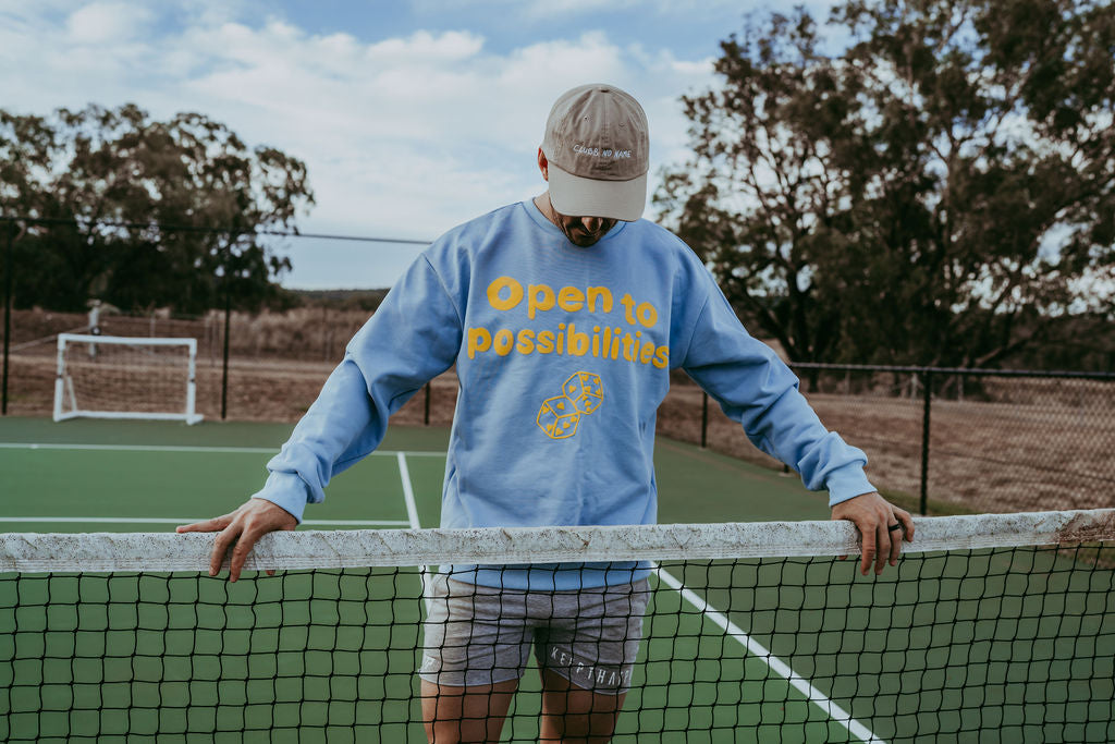 Open to Possibilities Reversible Sweater - Blue Haze