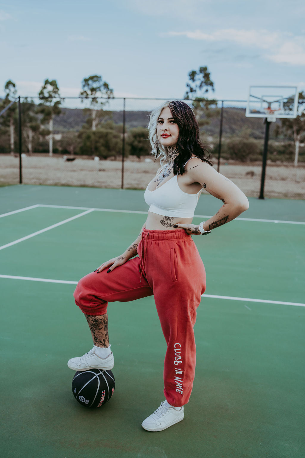 Track Pants - Berry