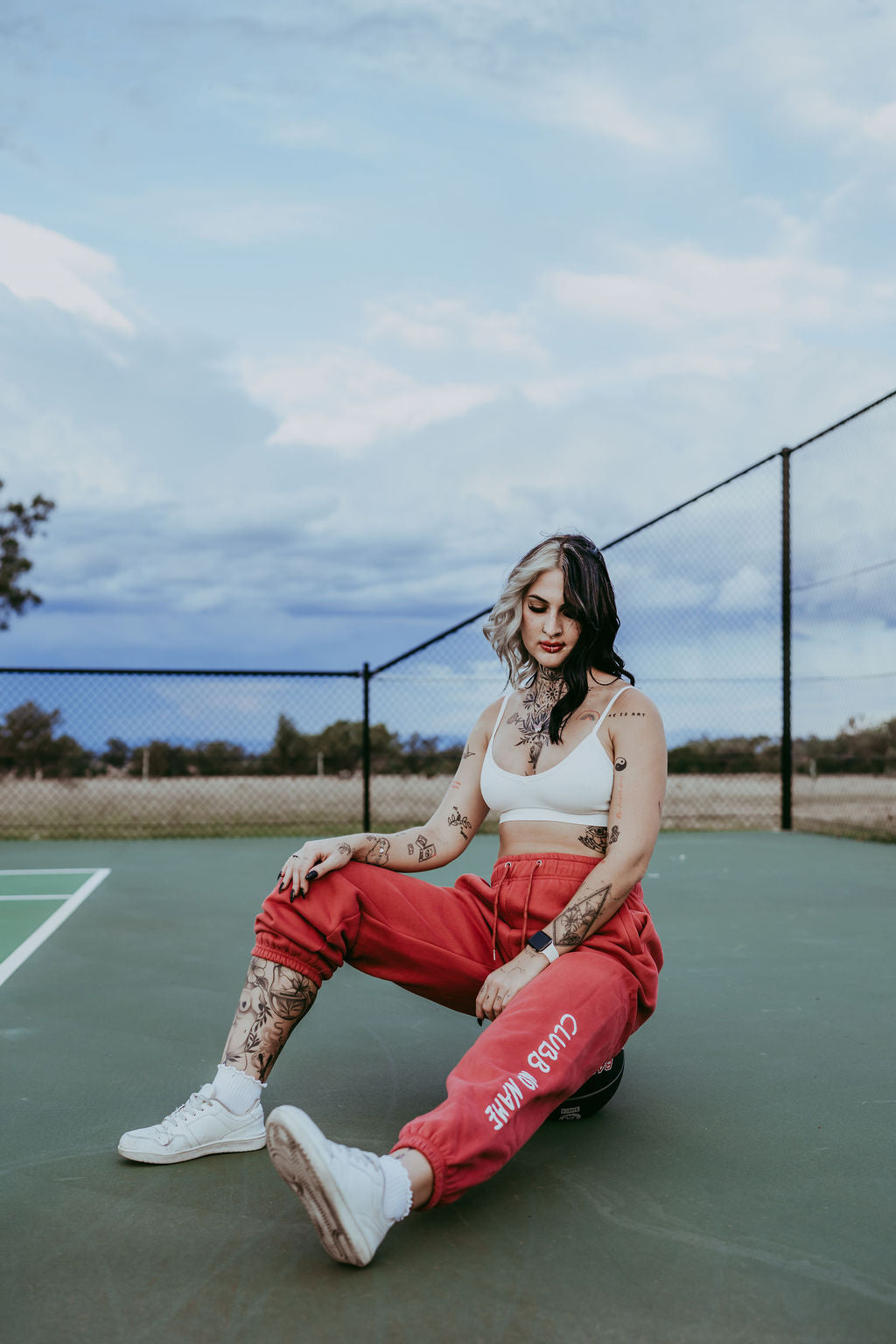 Track Pants - Berry