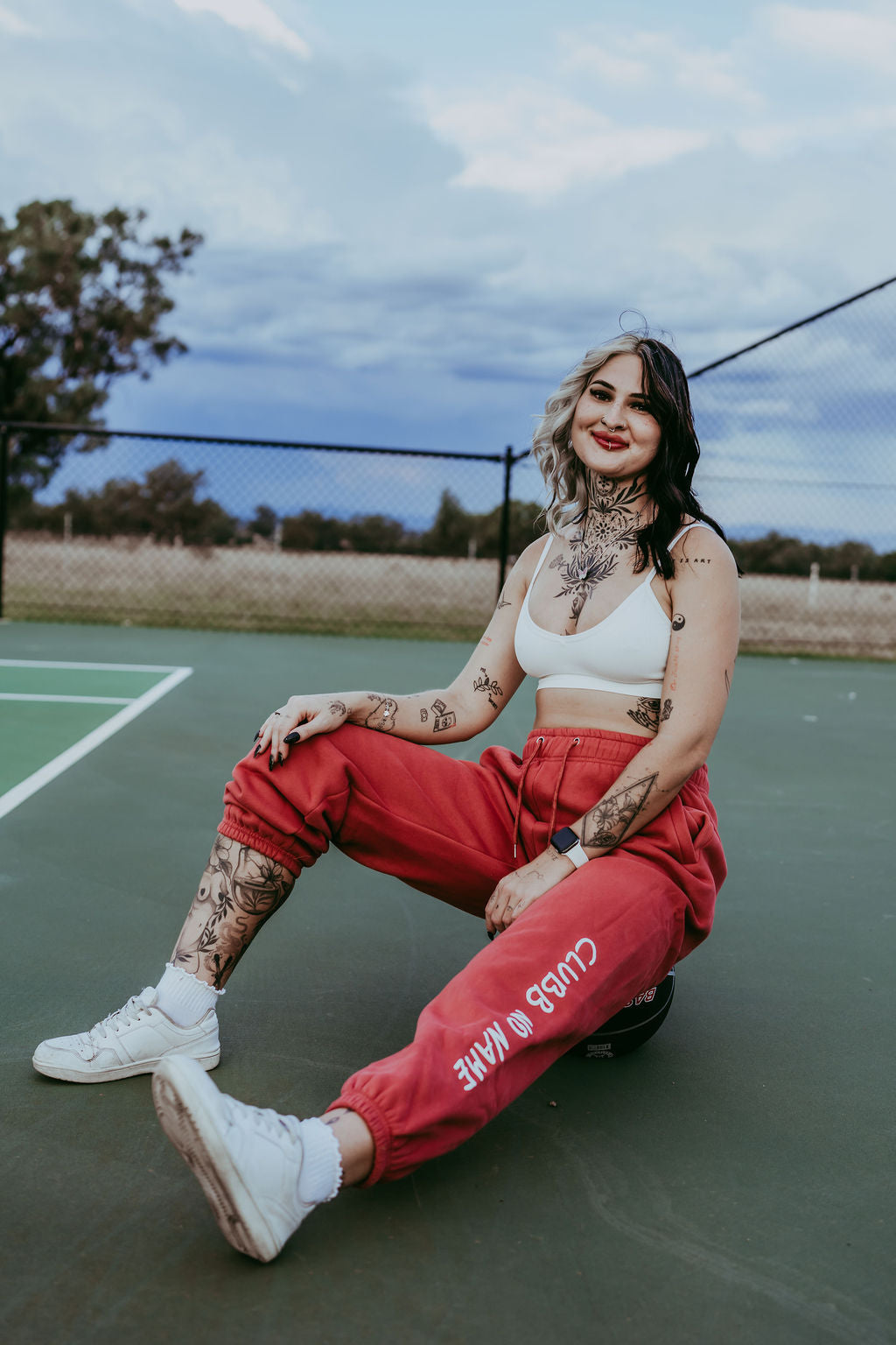 Track Pants - Berry