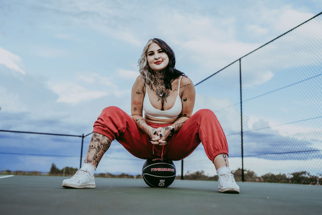Track Pants - Berry