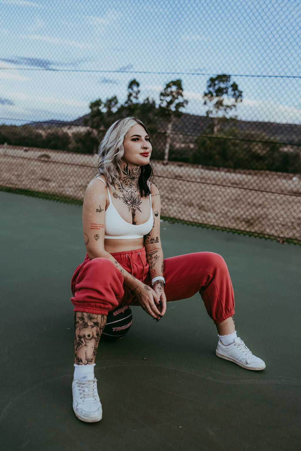Track Pants - Berry