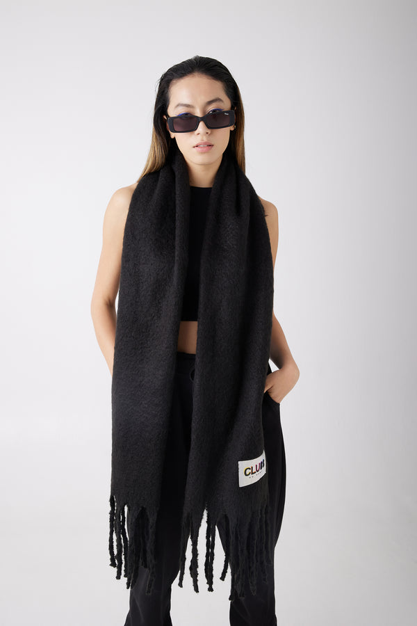 OVERSIZED SCARF BLACK
