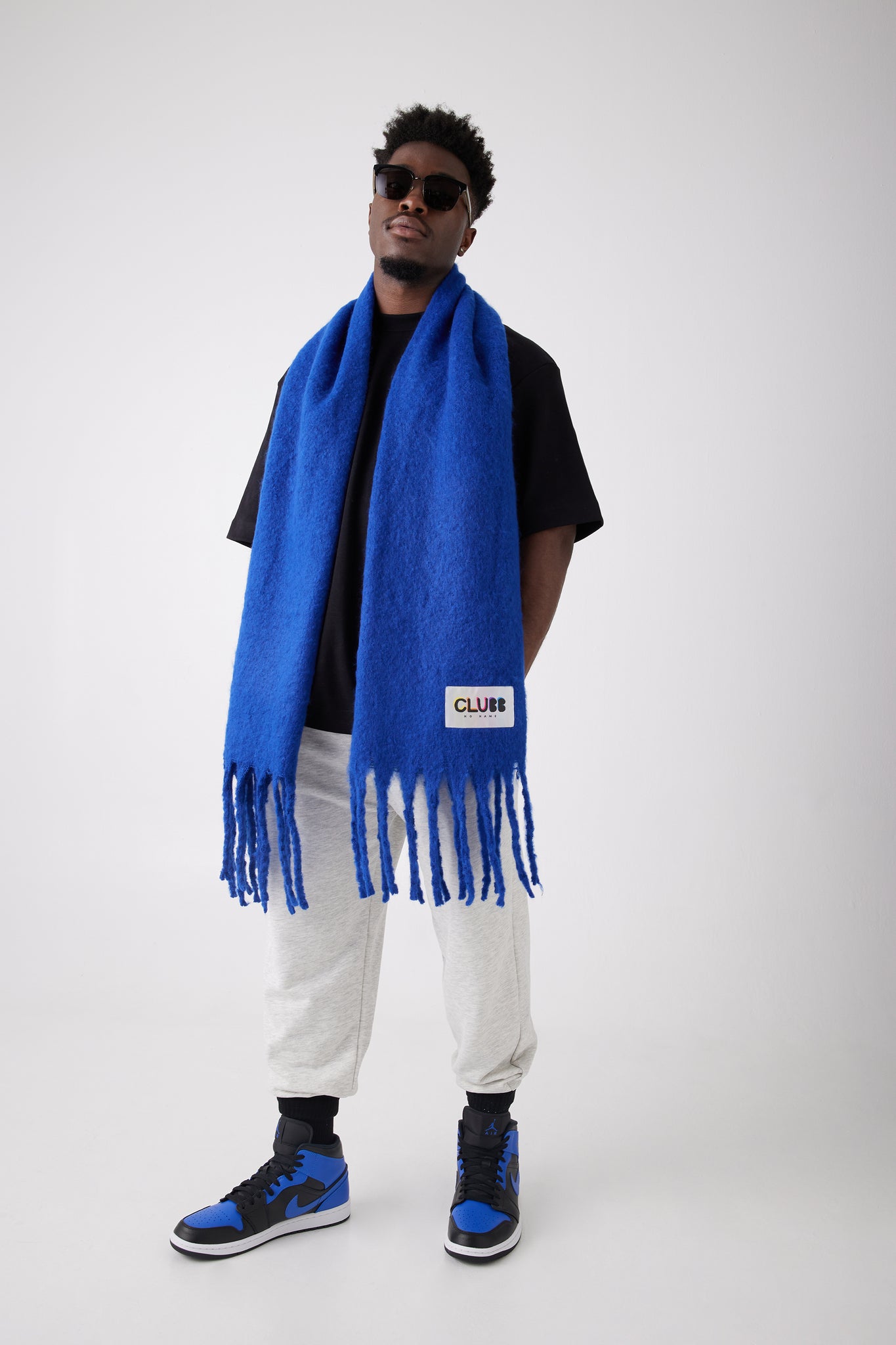 OVERSIZED SCARF BLUE