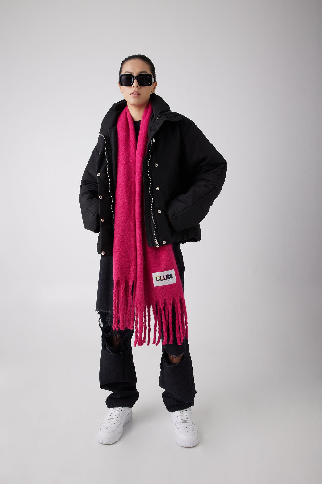 OVERSIZED SCARF PINK