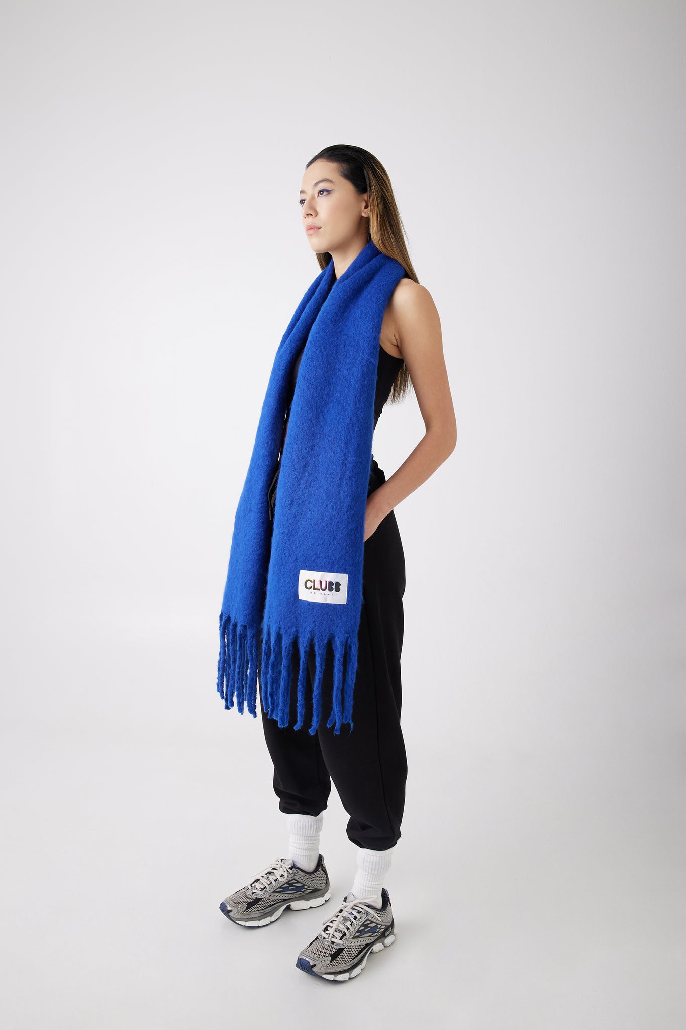 OVERSIZED SCARF BLUE